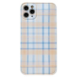 Orange and Blue Plaid iPhone Case-Exoticase-For iPhone 12 Pro Max-
