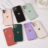Plated Heart iPhone case with various heart designs on the side - Exoticase -