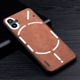 Premium PU Leather Case for Nothing Phone 1-Exoticase-Brown-Exoticase