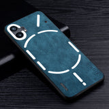 Premium PU Leather Case for Nothing Phone 1-Exoticase-Dark Blue-
