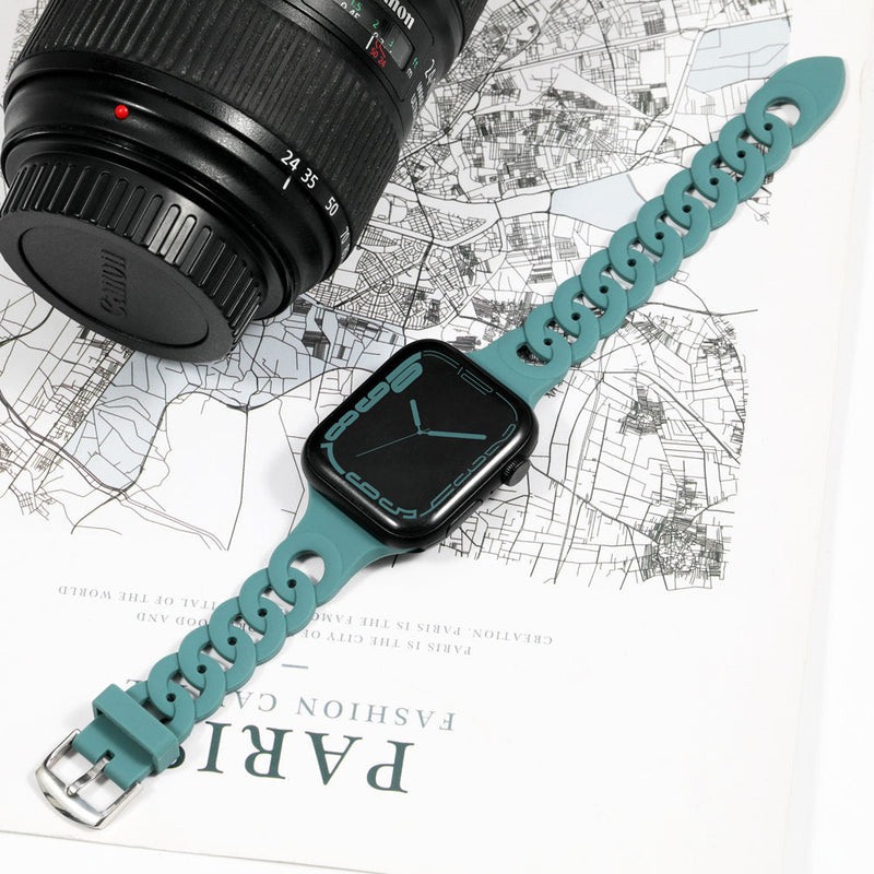 Silicone Apple Watch Gourmette Bands-Exoticase-