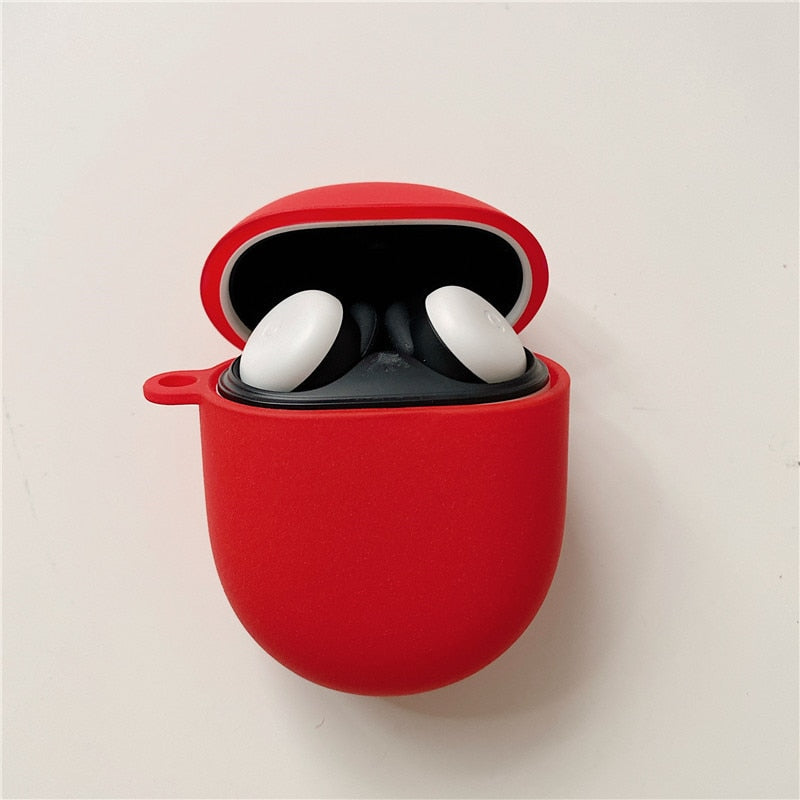 Silicone Google Pixel Buds Pro Case-Exoticase-Red-