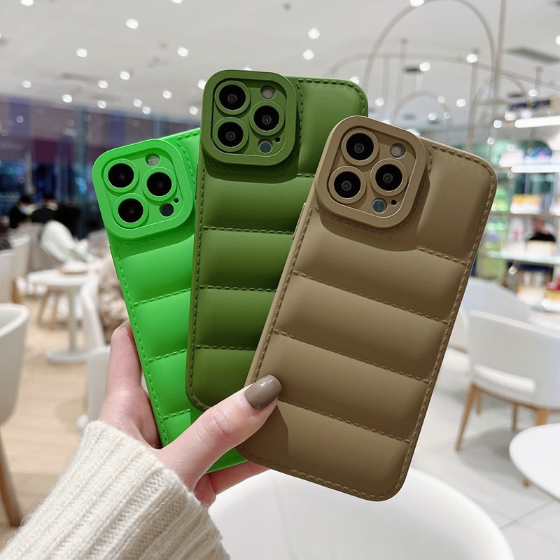 Soft Down Jacket iPhone Case-Exoticase-