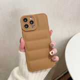 Soft Down Jacket iPhone Case-Exoticase-For iPhone 13 Pro Max-Auburn-