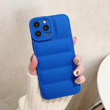 Soft Down Jacket iPhone Case-Exoticase-For iPhone 13 Pro Max-Blue-