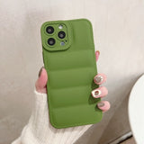 Soft Down Jacket iPhone Case-Exoticase-For iPhone 13 Pro Max-Green-
