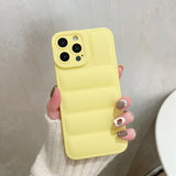 Soft Down Jacket iPhone Case - Exoticase - For iPhone 13 Pro Max / Yellow