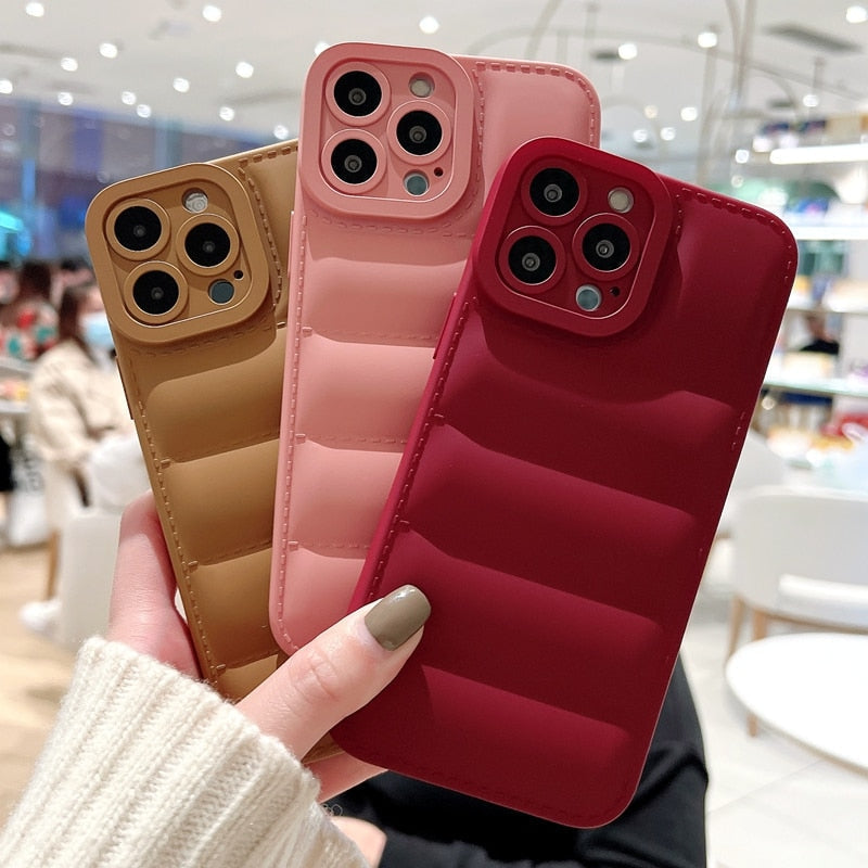 Soft Down Jacket iPhone Case-Exoticase-
