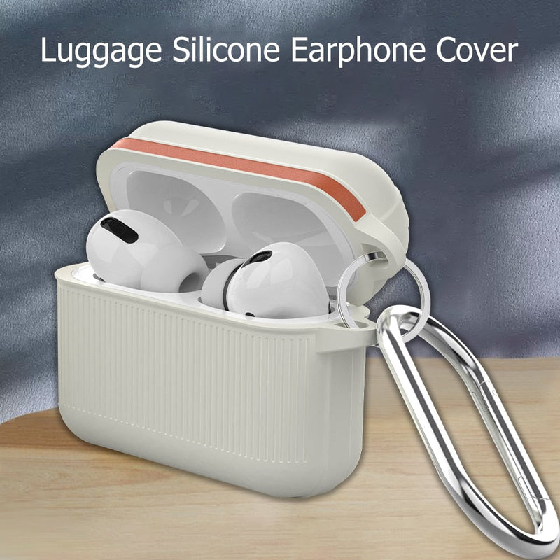 Soft Silicone Multi-Designed Apple AirPods Case With Carabiner Clip-Exoticase-