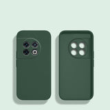 Square Liquid Silicone OnePlus Case - Exoticase - For OnePlus 11 / Dark green