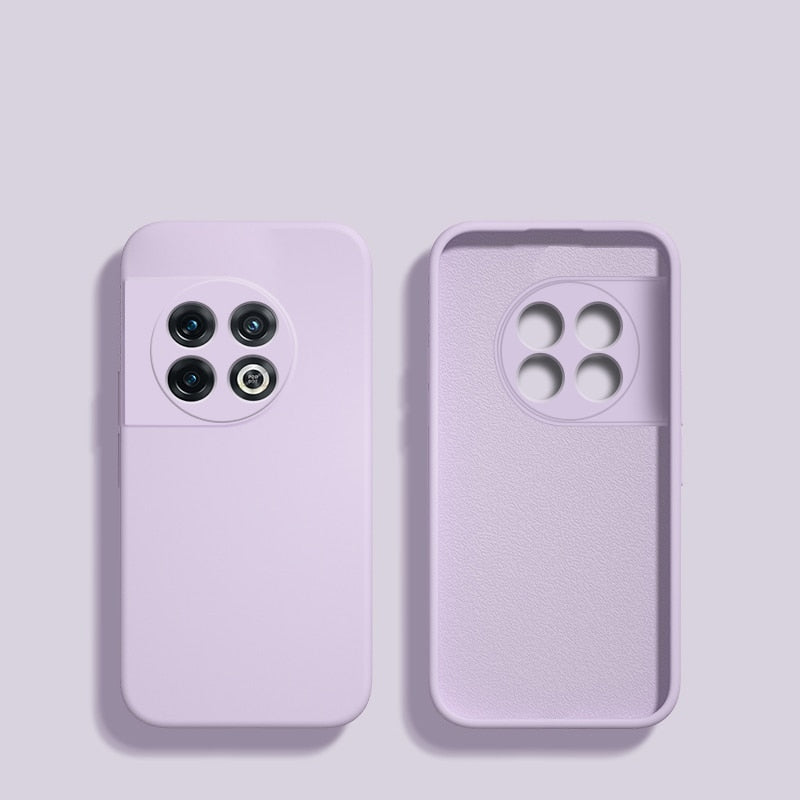 Square Liquid Silicone OnePlus Case - Exoticase - For OnePlus 11 / Grass purple