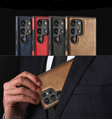 Stitched Top Leather Layer Samsung Case-Samsung Galaxy Phone Case-Exoticase-
