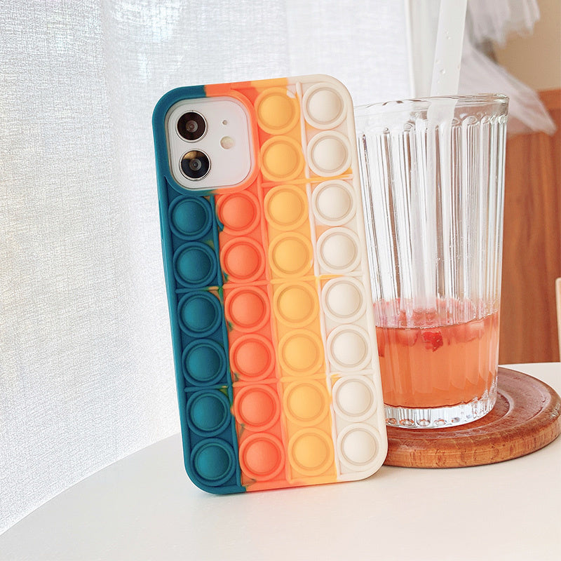Stress Relief Soft Press Bubble iPhone Case-Exoticase-