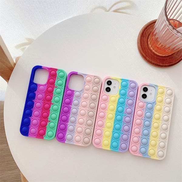 Stress Relief Soft Press Bubble iPhone Case-Exoticase-