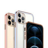 Stylish Plated Clear Back iPhone Case-Exoticase-