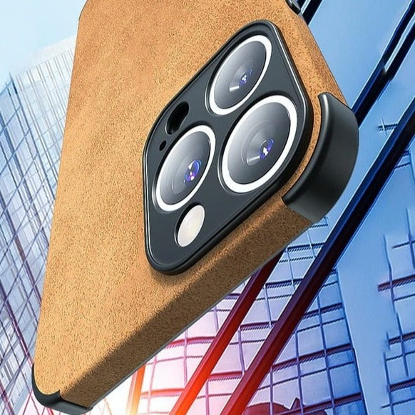 Suede Leather Apple iPhone Case-iPhone Leather Suede Case-Exoticase-