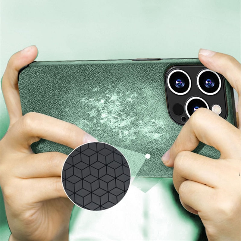 Suede Leather Apple iPhone Case-iPhone Leather Suede Case-Exoticase-