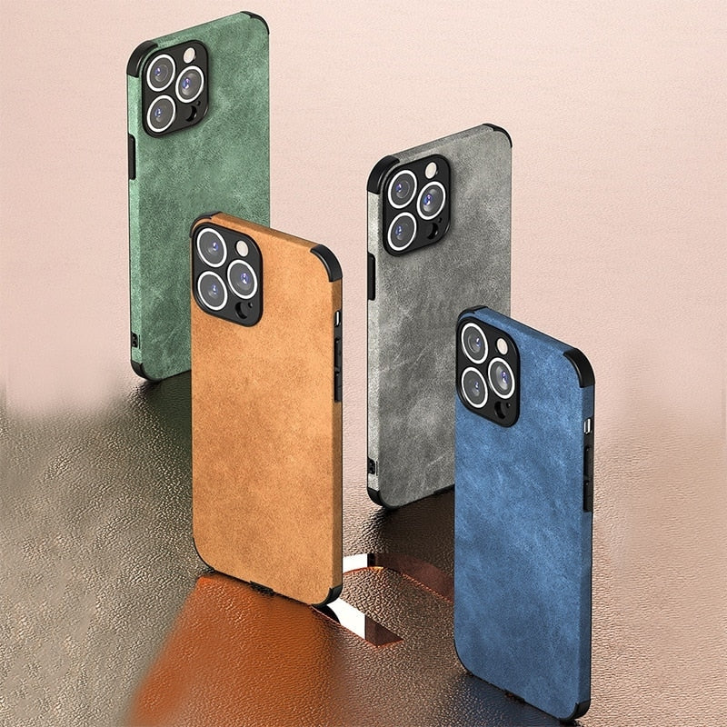 Suede Leather Apple iPhone Case-iPhone Leather Suede Case-Exoticase-