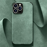 Suede Leather Apple iPhone Case - Exoticase -