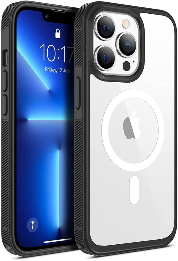 Transparent Anti-Slip Shockproof MagSafe Apple iPhone Case-Exoticase-