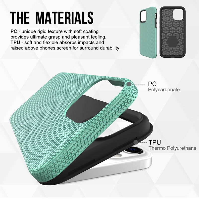 Triangle Grid Heavy Duty iPhone Case - Exoticase -