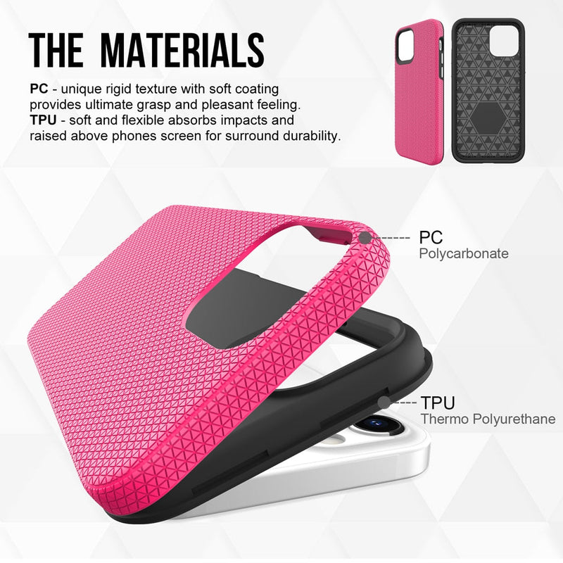 Triangle Grid Heavy Duty iPhone Case-Exoticase-