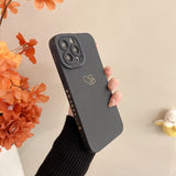 Two Cute Hearts iPhone Case-Exoticase-For iPhone 13 Pro Max-Black-