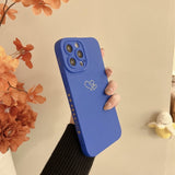 Two Cute Hearts iPhone Case-Exoticase-For iPhone 13 Pro Max-Blue-