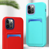 Two Tone Silicone iPhone Case with Card Pocket-Exoticase-