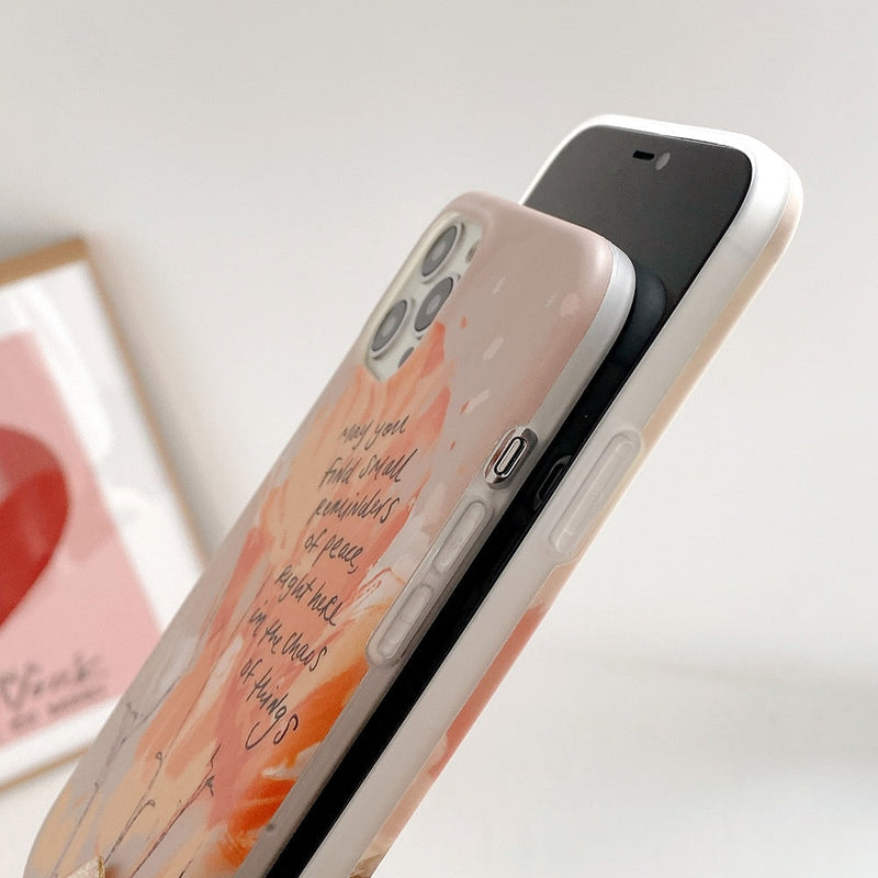 Watercolor Art with Quotes iPhone Case-Exoticase-
