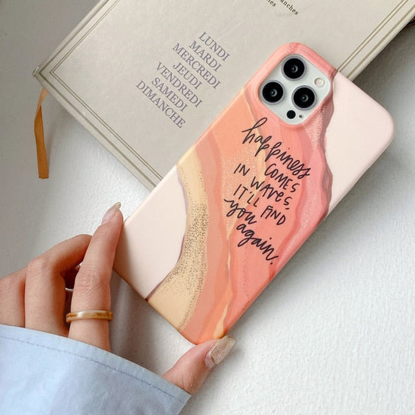 Watercolor Art with Quotes iPhone Case-Exoticase-For iPhone 13 Pro Max-A-