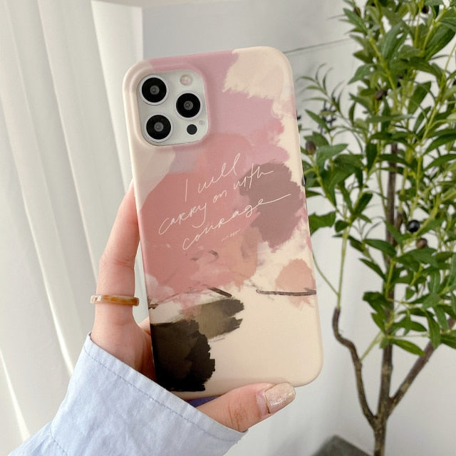 Watercolor Art with Quotes iPhone Case-Exoticase-For iPhone 13 Pro Max-C-