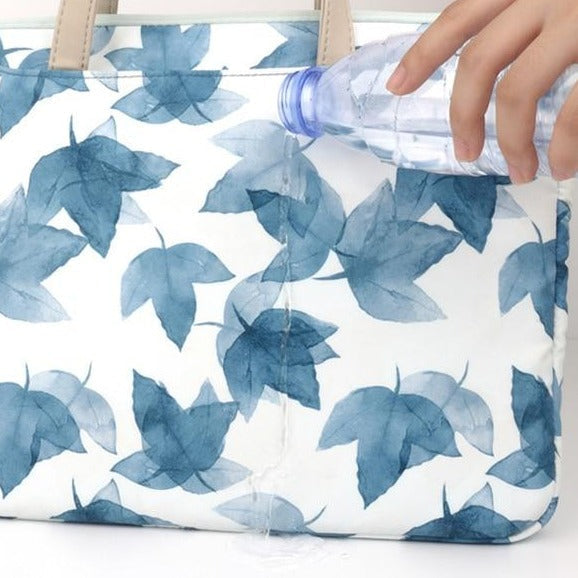Watercolor Blue Leaves MacBook Bag - Exoticase -