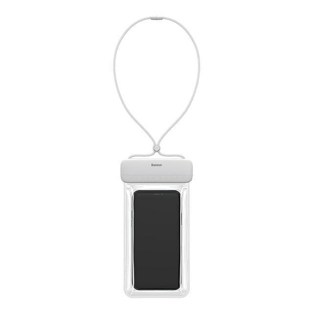 Waterproof iPhone Pouch with sliding lock-Exoticase-White-