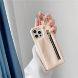 Zipper Wallet iPhone Case-Exoticase-For iPhone 13 Pro Max-Pink-