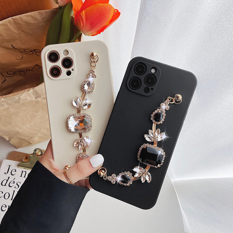 iPhone Case with Rhinestones Chain - Exoticase -