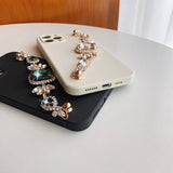 iPhone Case with Rhinestones Chain - Exoticase -
