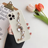 iPhone Case with Rhinestones Chain - Exoticase - For iPhone 12 Pro Max / A