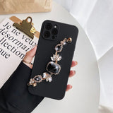 iPhone Case with Rhinestones Chain-Exoticase-For iPhone 12 Pro Max-B-