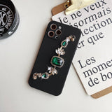 iPhone Case with Rhinestones Chain - Exoticase - For iPhone 12 Pro Max / C